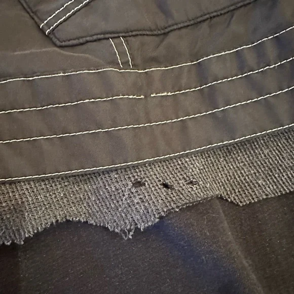 Greg Lauren - Birdwell Panelled Distressed Checked Cotton-Flannel & Nylon Shirt - Picture 15 of 15